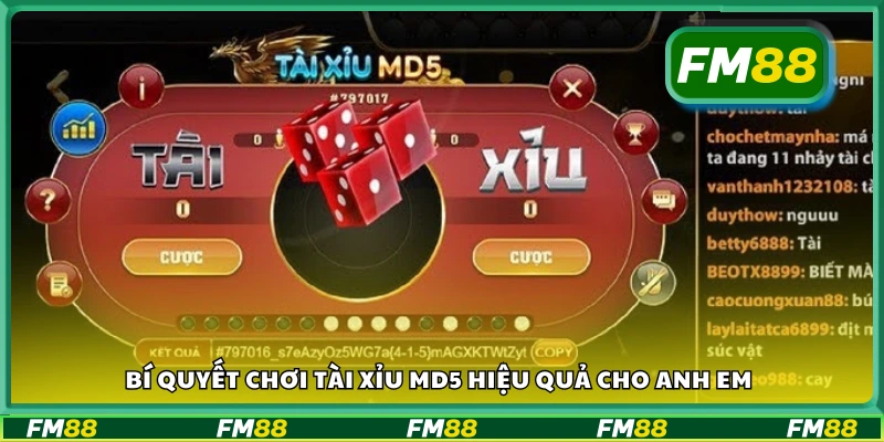 Các bí quyết chơi Tài Xỉu MD5 hiệu quả cho anh em