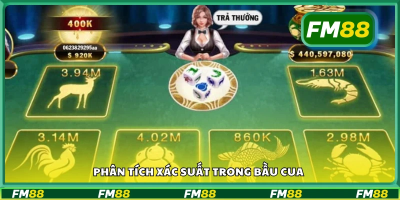 Cách tính xác suất các mặt xúc xắc trong trò chơi bầu cua