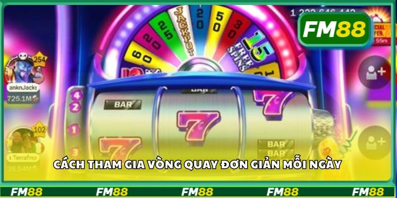 Cách tham gia vòng quay đơn giản mỗi ngày