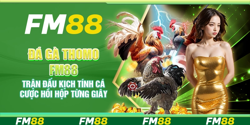 Đá gà Thomo FM88 – Trận đấu kịch tính cá cược hồi hộp từng giây