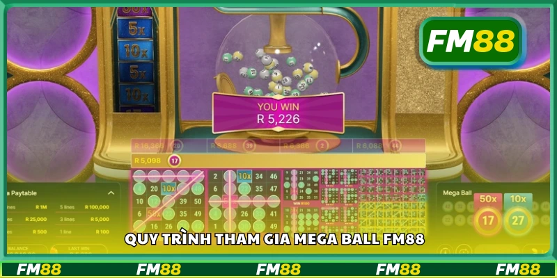Các bước cơ bản để bắt đầu chơi Mega Ball trên FM88